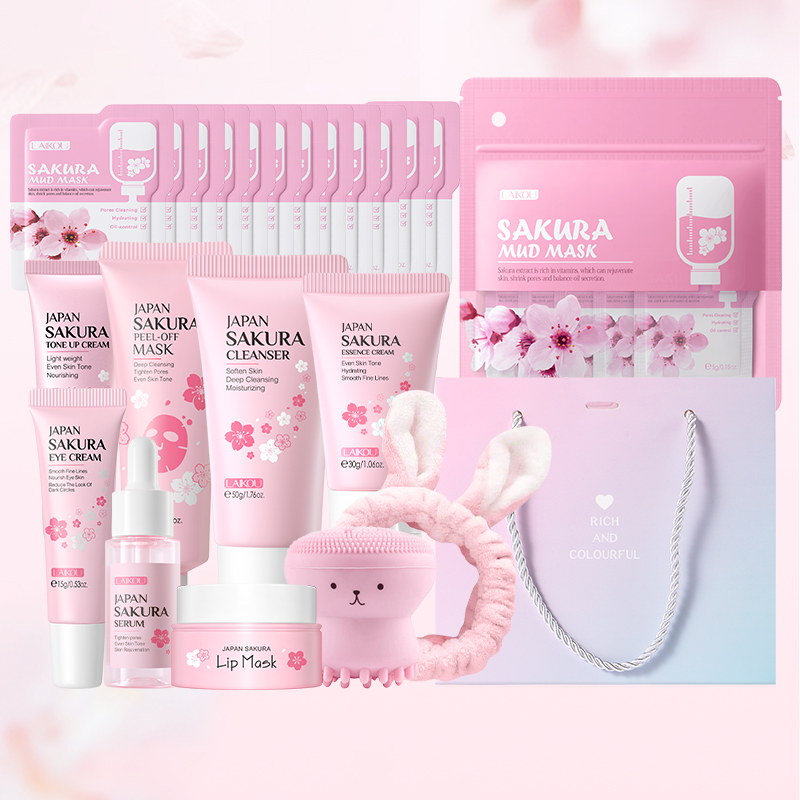 Skincare Skintific - LAIKOU Japan Sakura Skincare Set Moisturizing