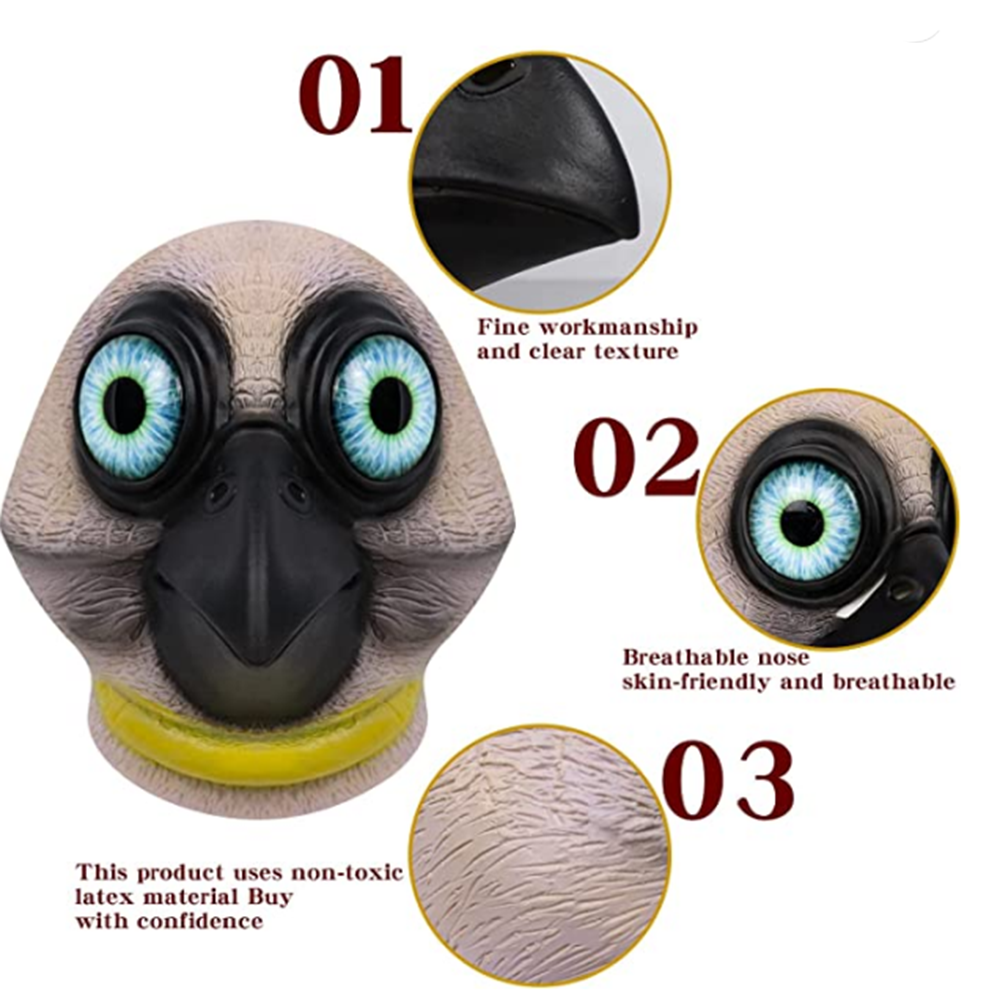 Pigeon Owl Wolf Dog Animal Mas - Skincare Pigeon recension och pris