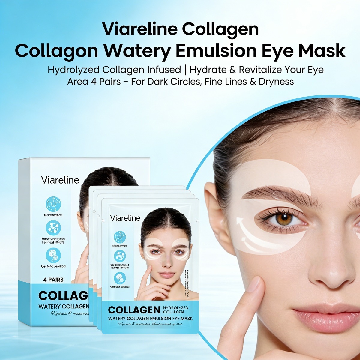 Collagen Eye Patches Reduce Fi - Collagen Sheet Mask recension och pris