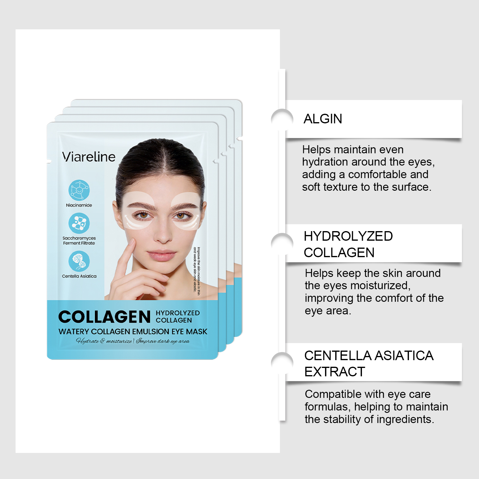 Collagen Eye Patches Reduce Fi - Collagen Sheet Mask recension och pris
