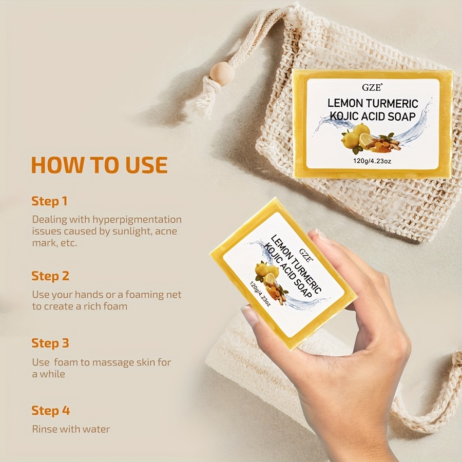 GZE Body Restore Lemon Turmeri - Kojic Acid Soap recension och pris
