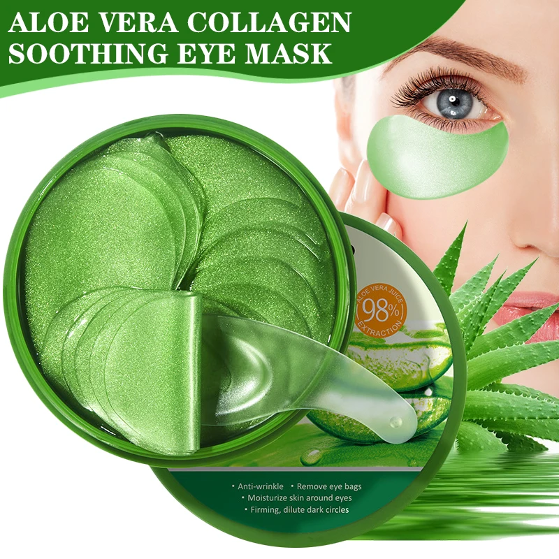 60pcs Aloe Vera Collagen Eye M - Collagen Sheet Mask recension och pris