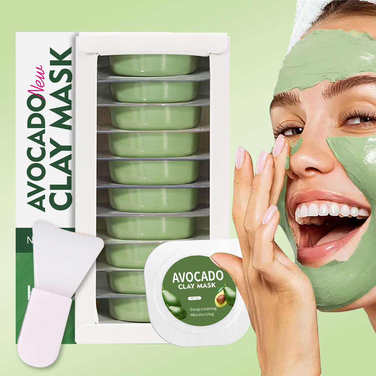 5g/0.17oz*10 Avocado disposabl - Mud Mask Kaolin recension och pris