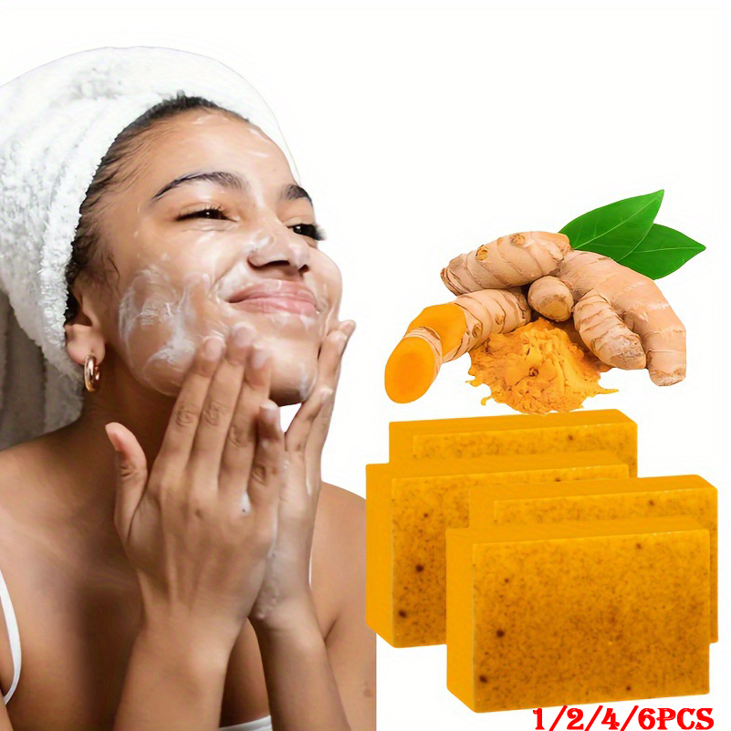 1/2/4/6Pcs Turmeric Kojic Acid - Kojic Acid Soap recension och pris