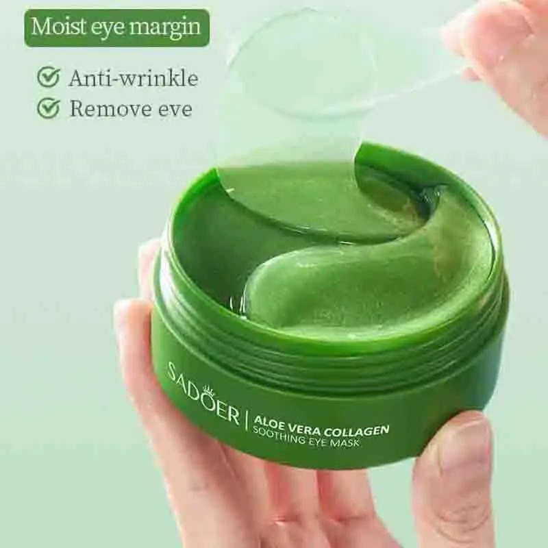 60pcs Aloe Vera Collagen Eye M - Collagen Sheet Mask recension och pris