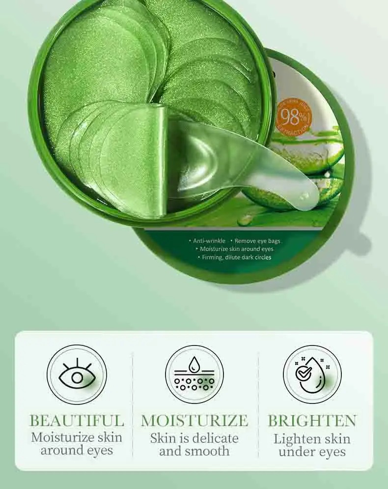 60pcs Aloe Vera Collagen Eye M - Collagen Sheet Mask recension och pris