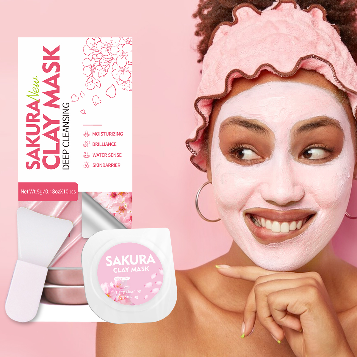 5g/0.17oz*10 Sakura clay mud m - Mud Mask Kaolin recension och pris