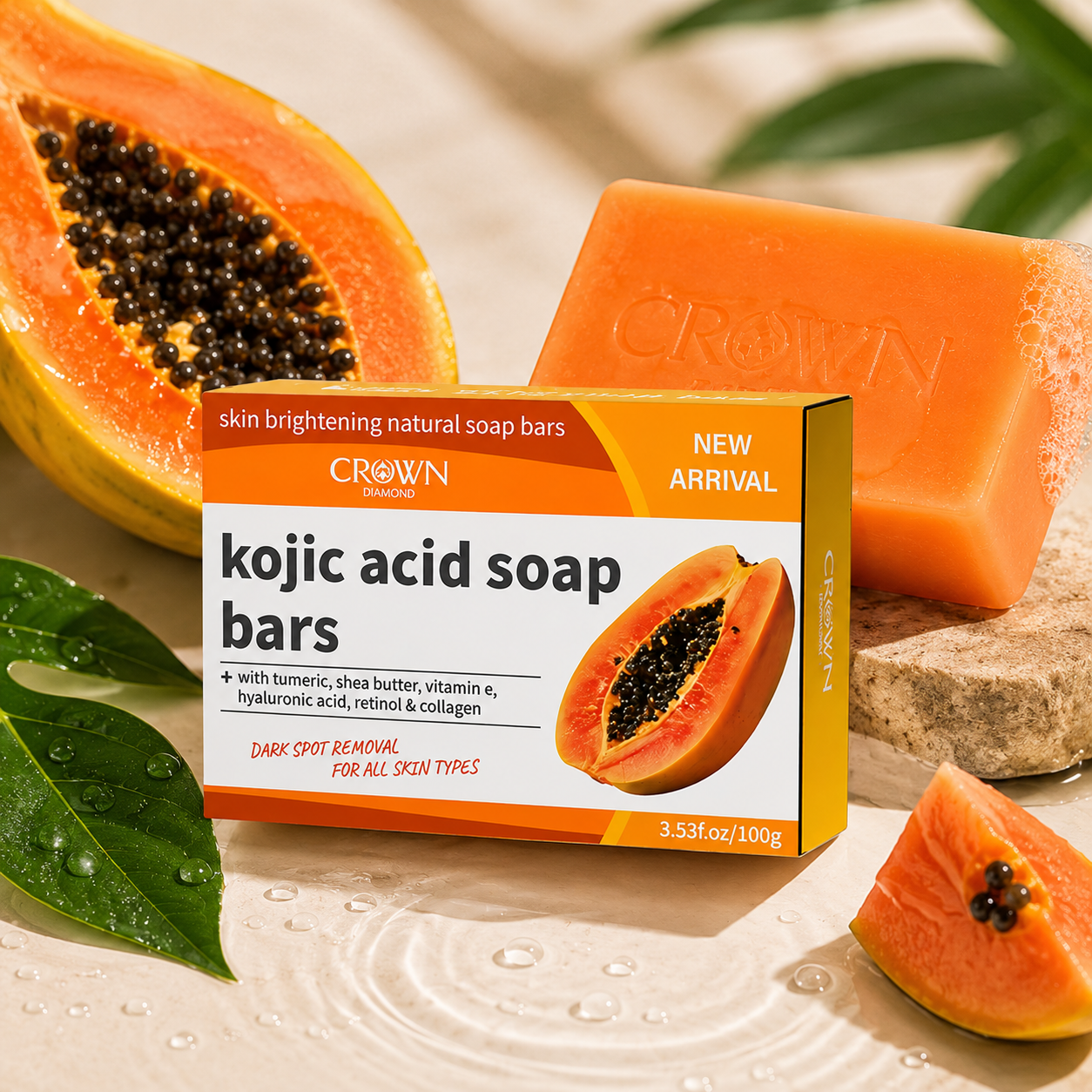 Kojic Acid Natural Papaya Soap - Kojic Acid Soap recension och pris