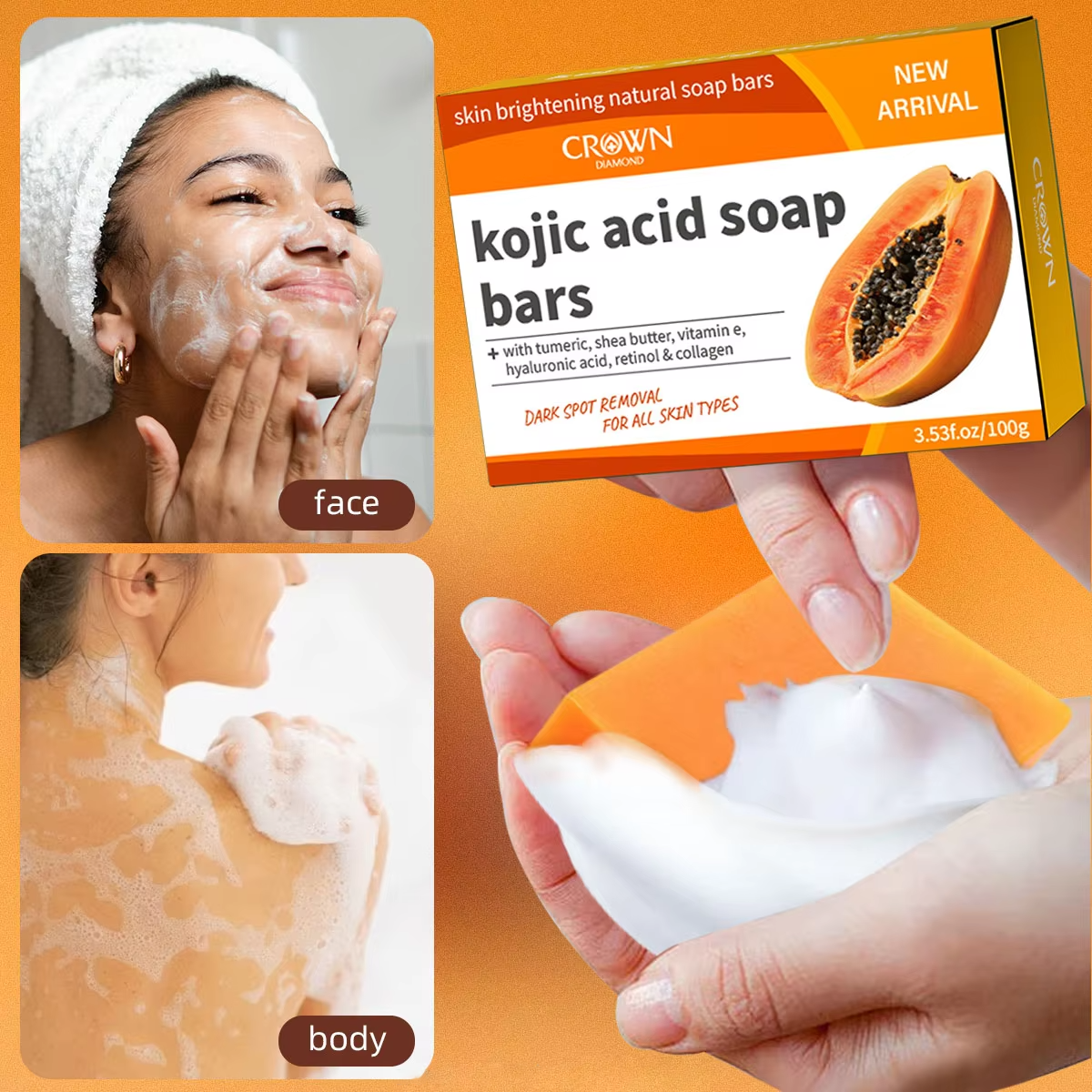 Kojic Acid Natural Papaya Soap - Kojic Acid Soap recension och pris