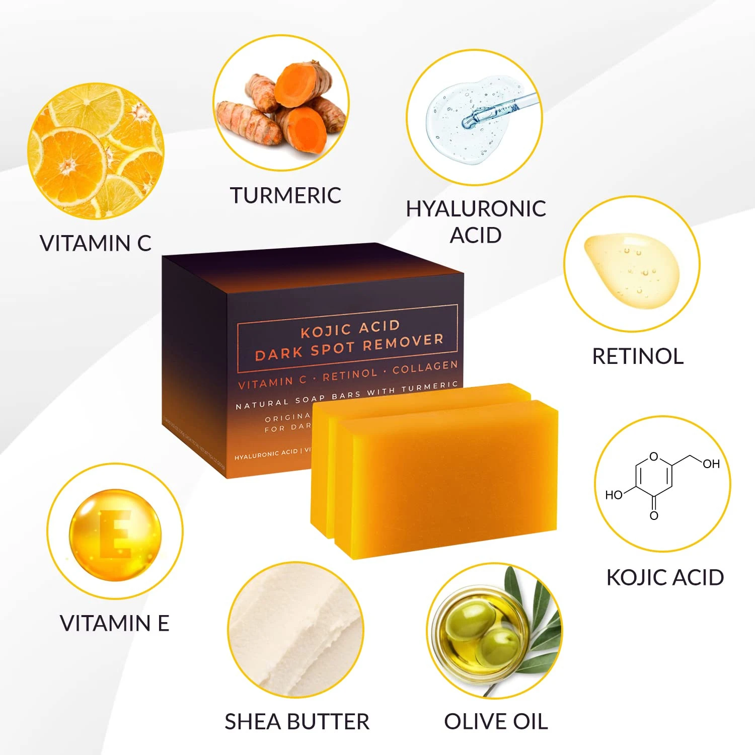 Kojic Acid Dark Spot Remover W - Kojic Acid Soap recension och pris