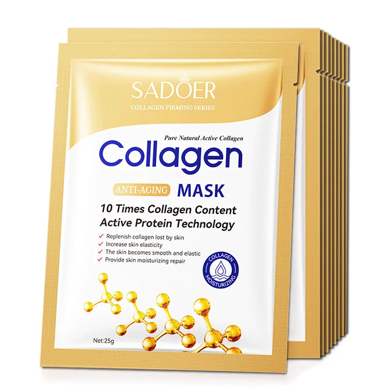 10pcs Anti-aging Collagen Face - Collagen Sheet Mask recension och pris