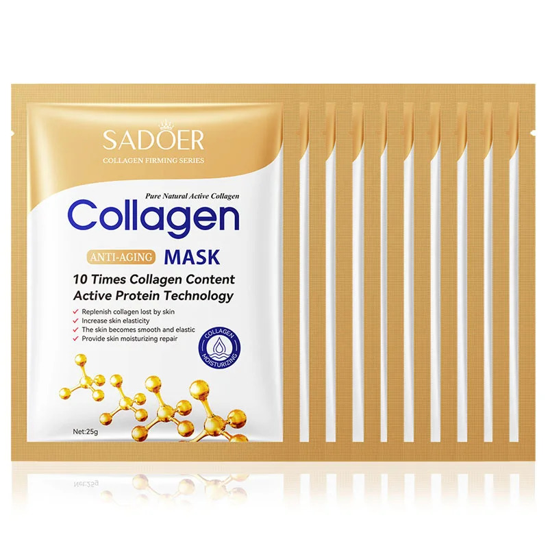 10pcs Anti-aging Collagen Face - Collagen Sheet Mask recension och pris