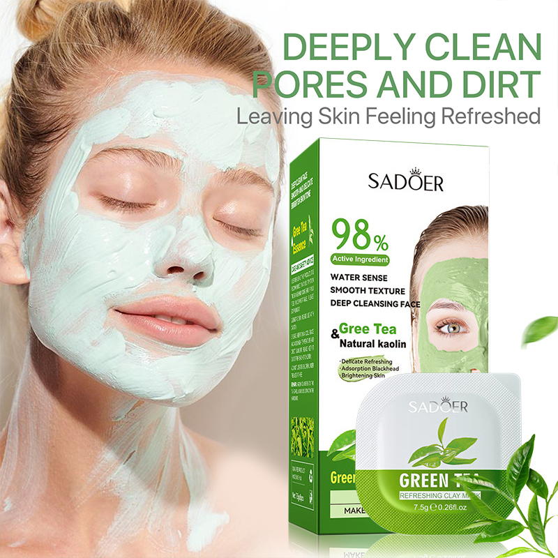 8pcs Green Tea Cleaning Mud Ma - Mud Mask Kaolin recension och pris
