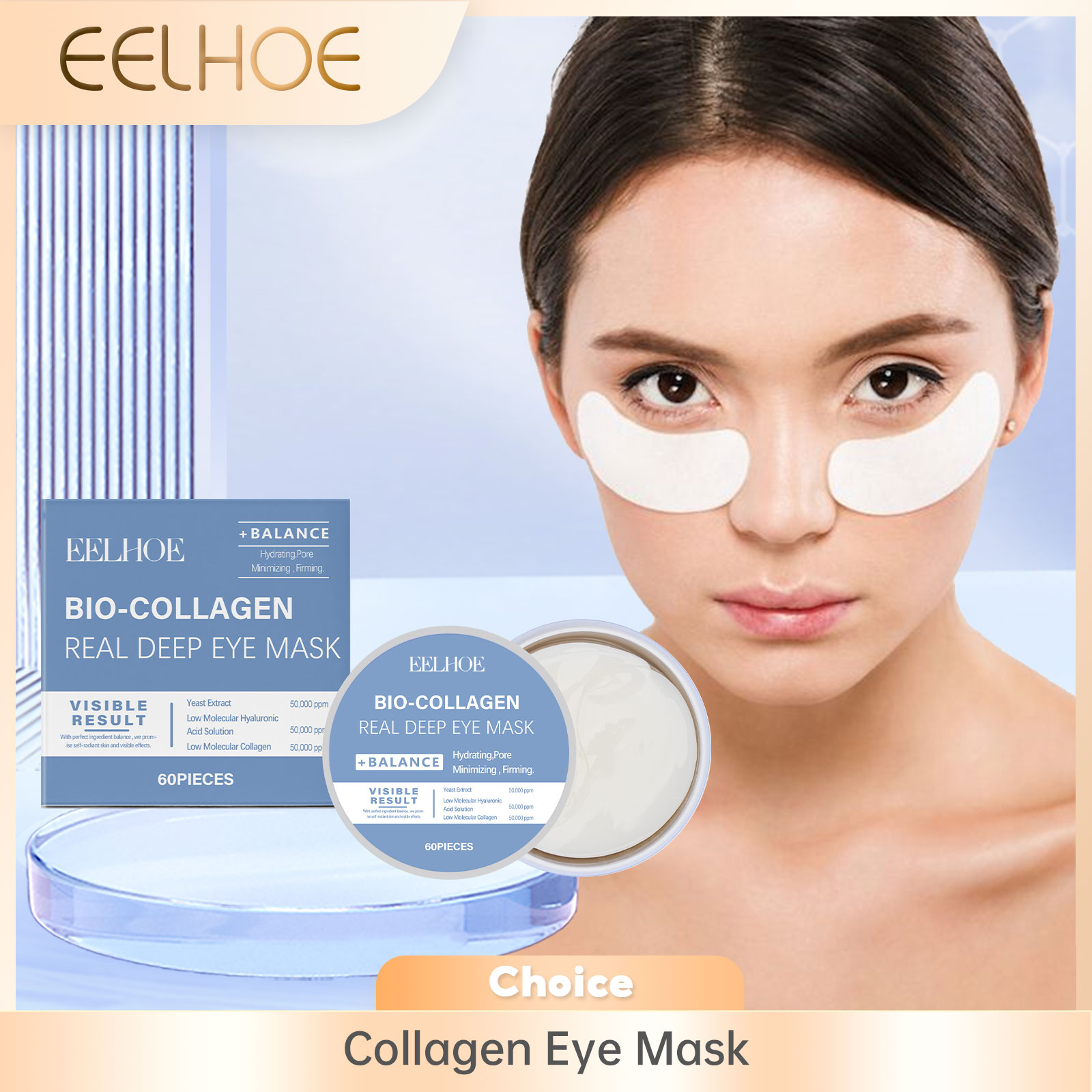 EELHOE Collagen Eye Mask Anti  - Collagen Sheet Mask recension och pris